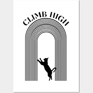 Climb High Cat Posters and Art